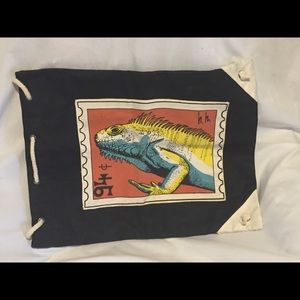 Nicole Miller Iguana Backpack. Very Unusual!